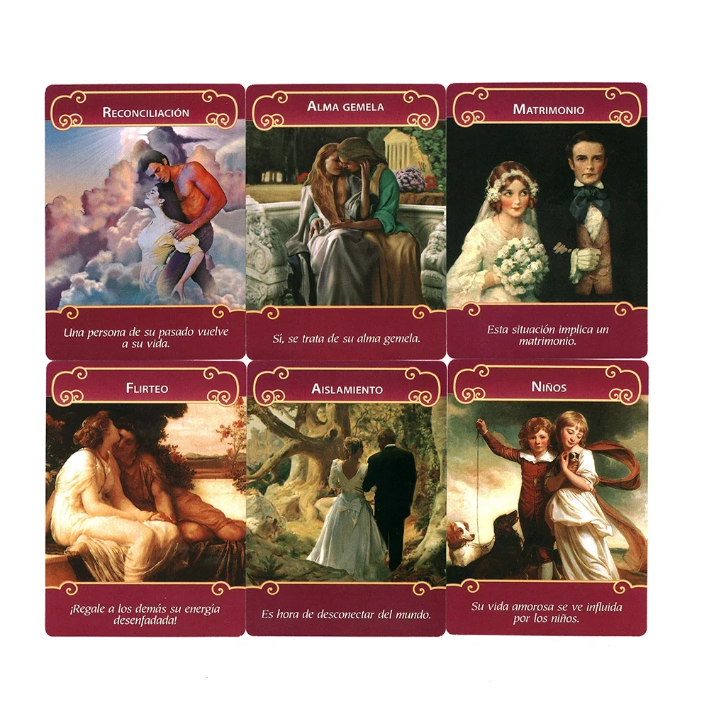 Новинка Doreen Virtue в испанской версии романтические ангелы Таро карты с форматом