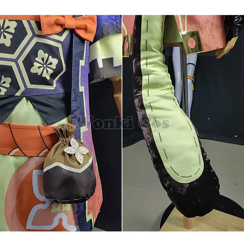 Игры Impact Sayu карнавальный костюм парик с хвостом ninjia девушка Gen косплей костюмы