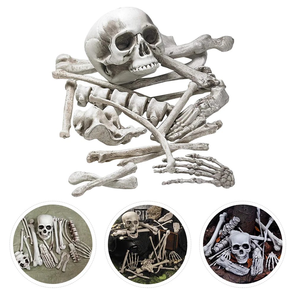 

Haunted House Decoration Halloween Bones Plastic Humans Ornaments Prop Fake for