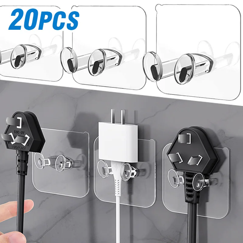 Самоклеящийся настенный крючок без следов вилка питания перфорации