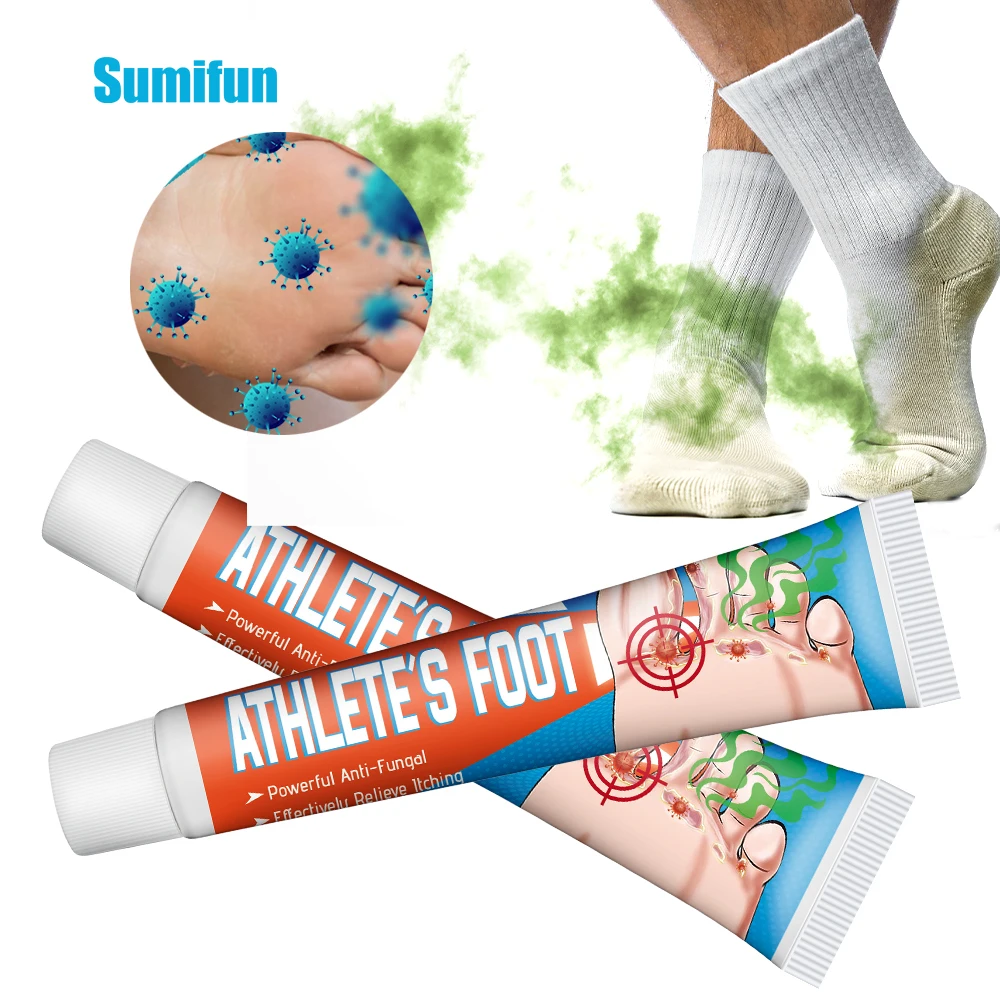 

Sumifun Tinea Pedis Treatment Cream Athlete Foot Ointment Herbal Anti Fungal Beriberi Peeling Blister Itch Odor Remover Medicine