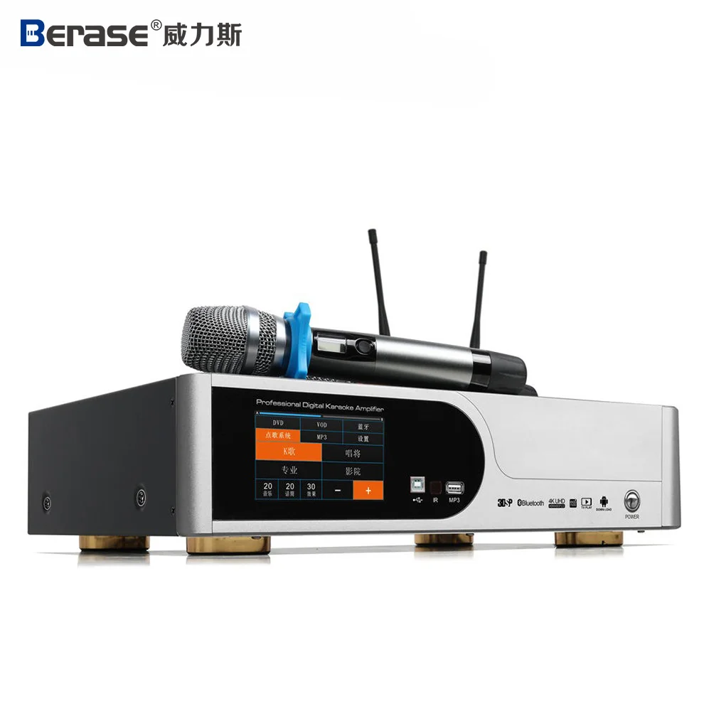 Фото Профессиональный усилитель мощности Berase KA-450 450 Вт с постоянным напряжением, аудиосистема PA 3-в-1, многофункциональная сценическая система оповещения №1