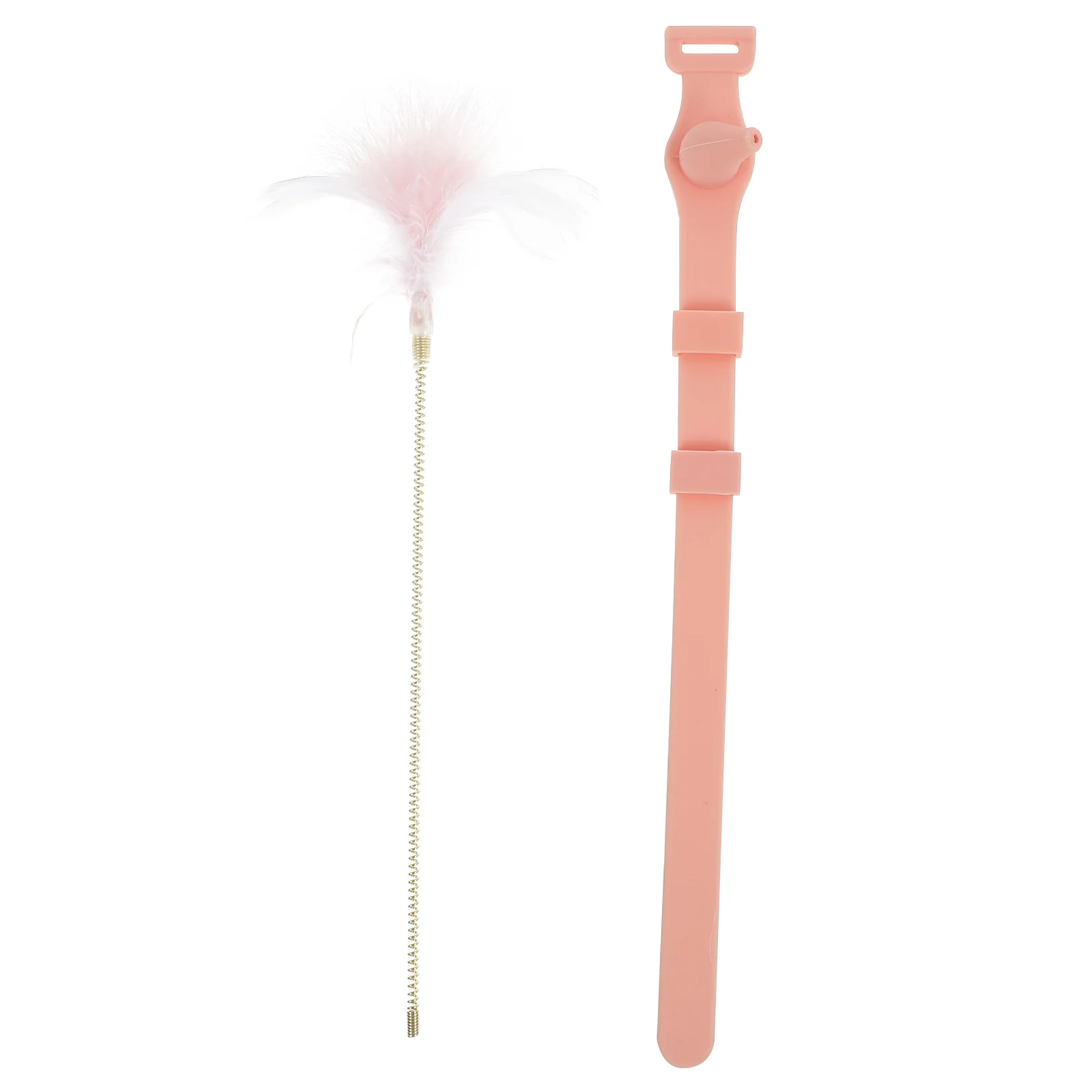 

Cat Toy Wand Toys Stick Interactive Rod Teasing Teaser Collar Cats Kitten Indoor Funny Spring Wiggling Artificial Personalized