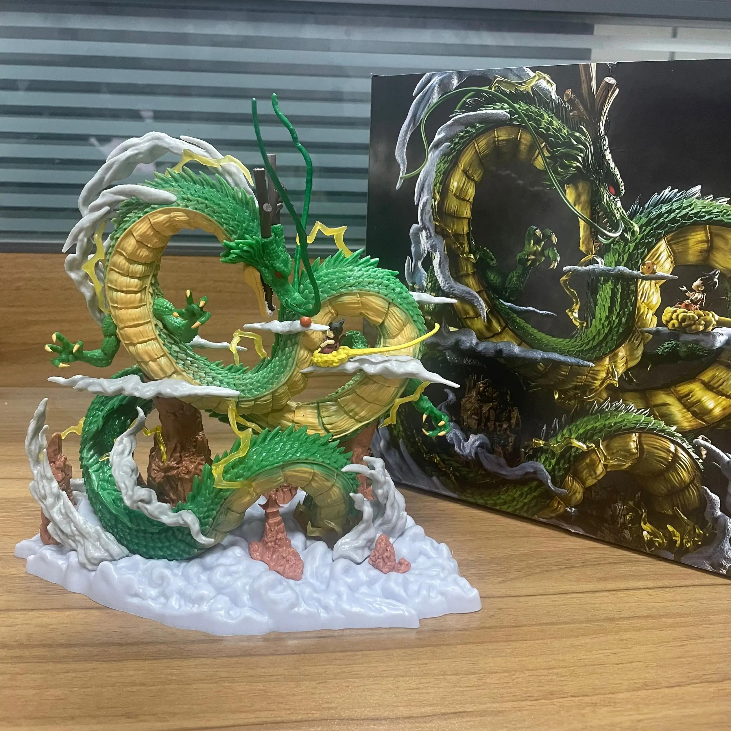 24 см Dragon Ball Аниме Фигурка Шенрон Гоку и Модель Статуя из ПВХ Кукла Коллекция