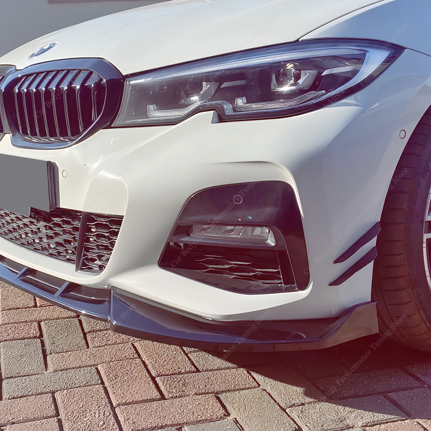 Передний бампер сплиттер спойлер диффузор для BMW G20 G21 330d 330i 330e M340i M340d M Sport 2019-2022