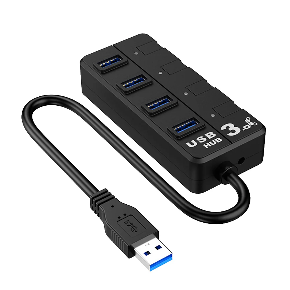 

USB 3.0 Hub 4-port Data Dock Portable Data Hub for Laptop Desktop Computer