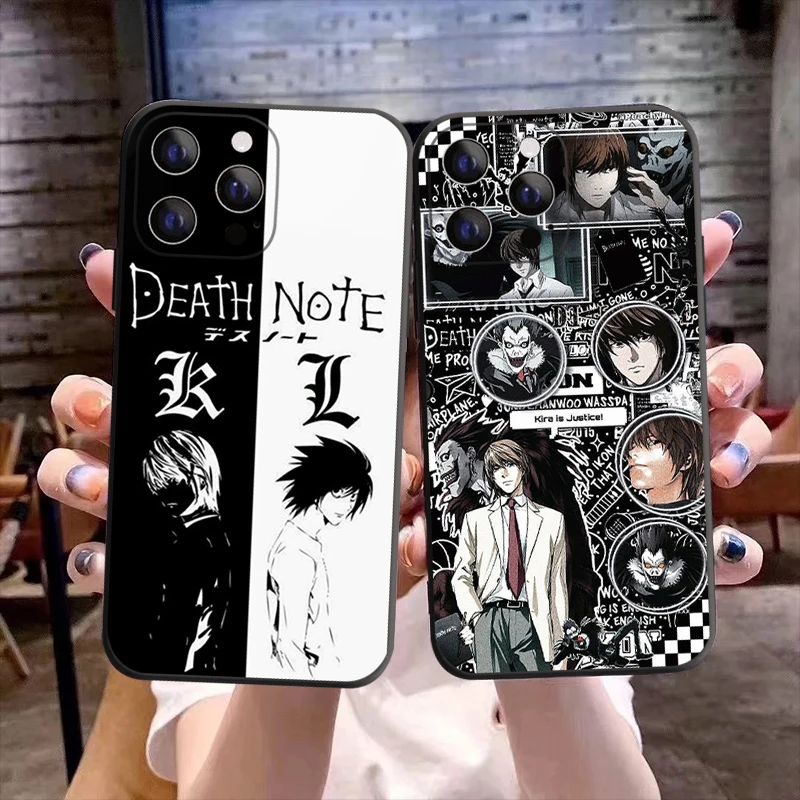 

Death Note Ryuk Kira Killer Phone Cover For iPhone 11 12 13 14 Pro Max X XR XS Max 8 14 Plus 13Mini Black Soft Silicone TPU Case