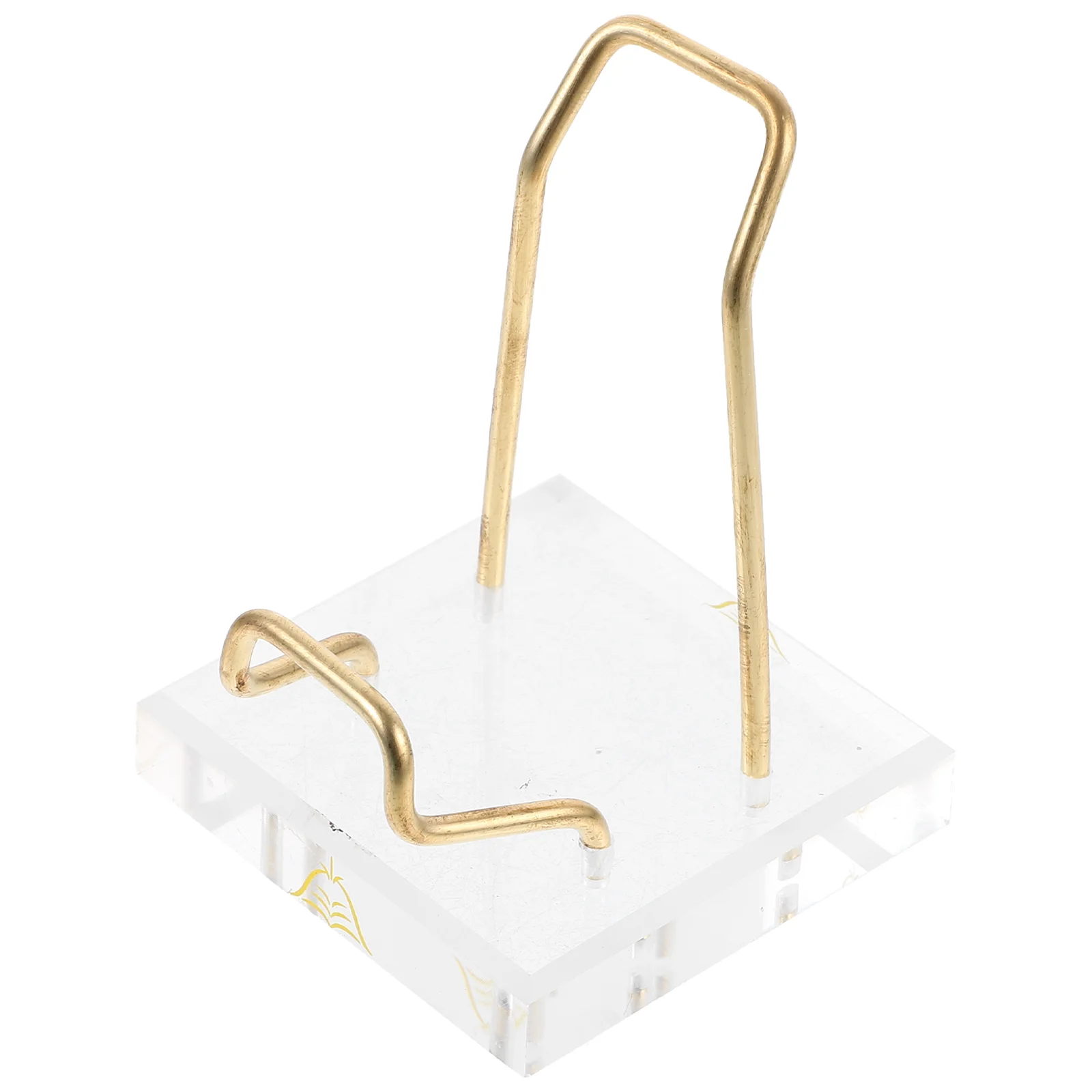 

Acrylic Display Stand Rock Display Pedestals Metal Arms Display Easel Clear Base Mineral Crystal Gemstone Holder Displaying