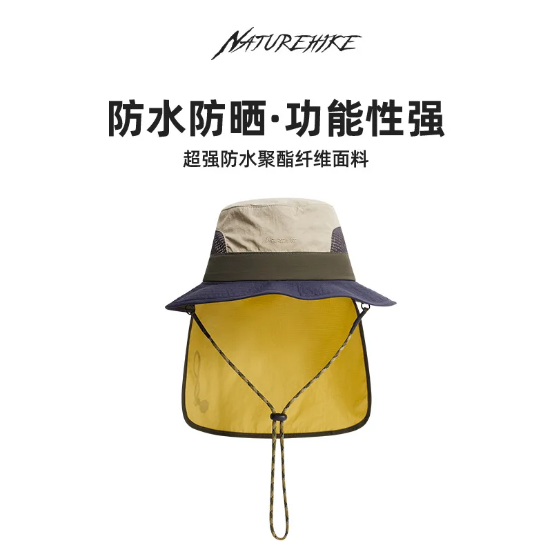 

Детская Солнцезащитная шляпа Naturehike CNH23MZ011 для рыбалки, Пляжная дышащая шляпа с широкими полями для отдыха на открытом воздухе, летняя