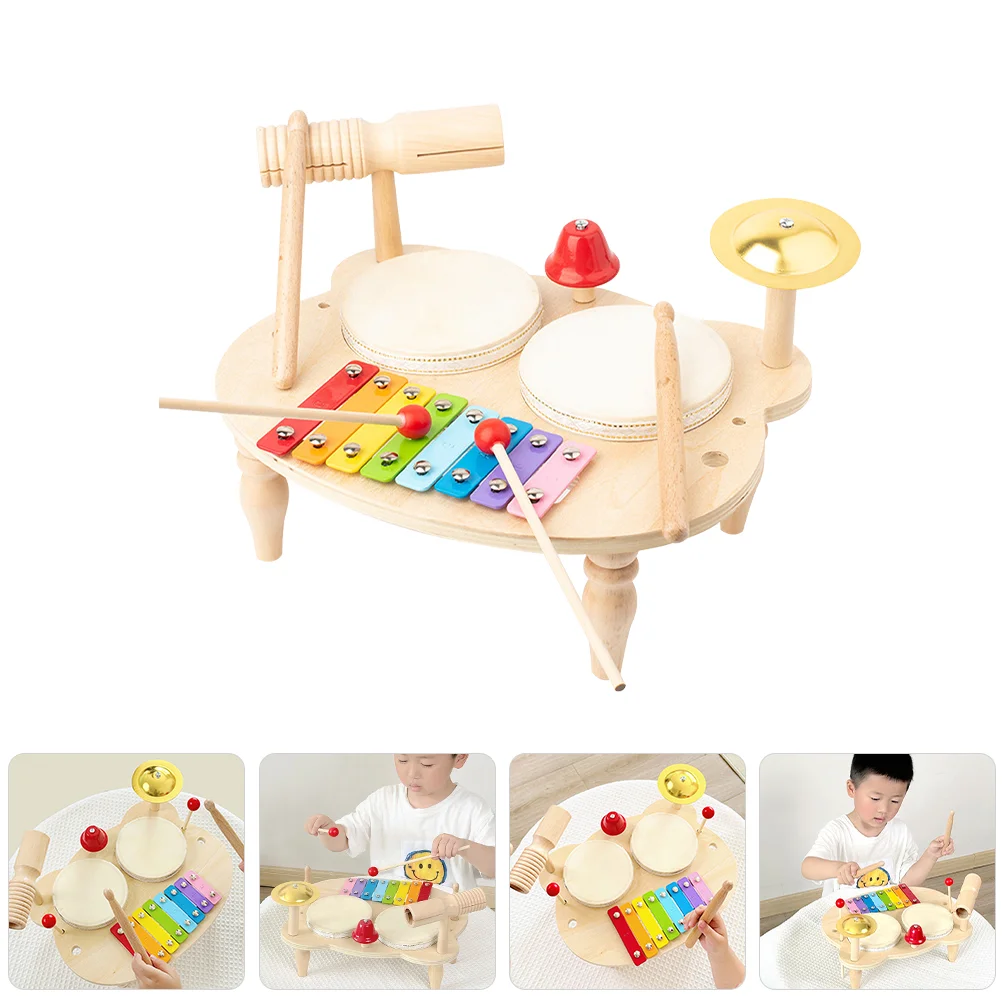 

Baby Musical Instruments Combination Kids Educational Toys Wood Xylophone Wooden Interesting Percussion Toddler