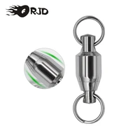 orjd 50pcs swivels fishing connector strong kg fishing barrel bearing rolling swivel stainless steel fishing tackle accessories