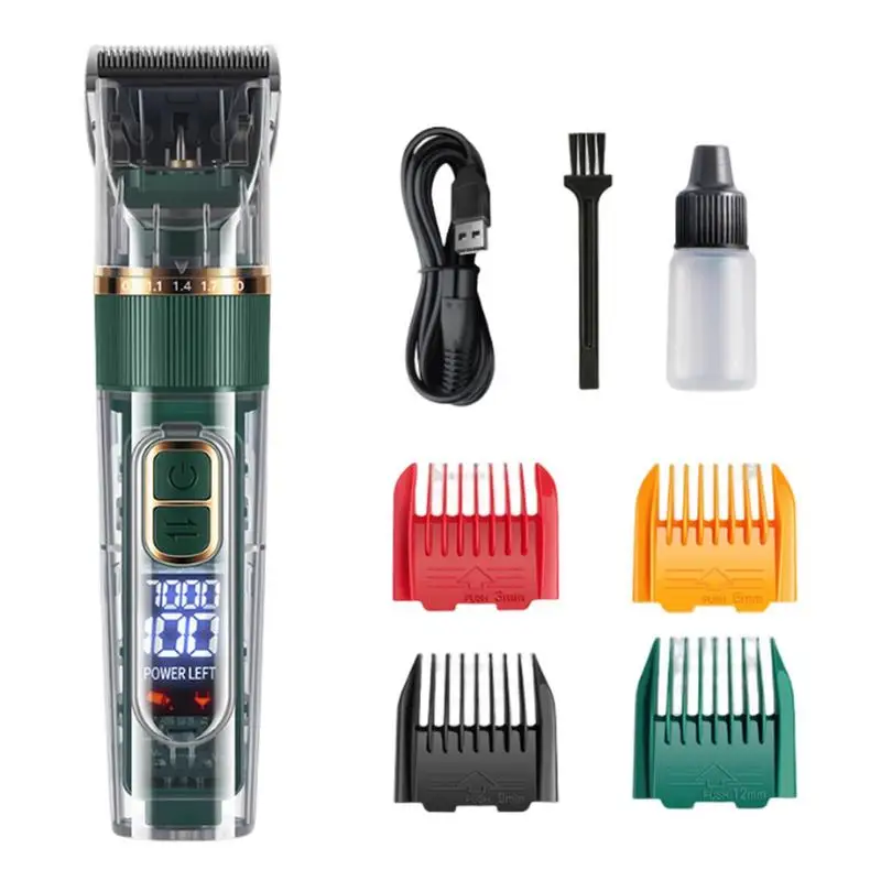 

Rechargeable Pet Hair Clipper 3 Speed Cordless Quiet USB Electric Pet Razor With Intelligent Display Waterproof Movement For Dog