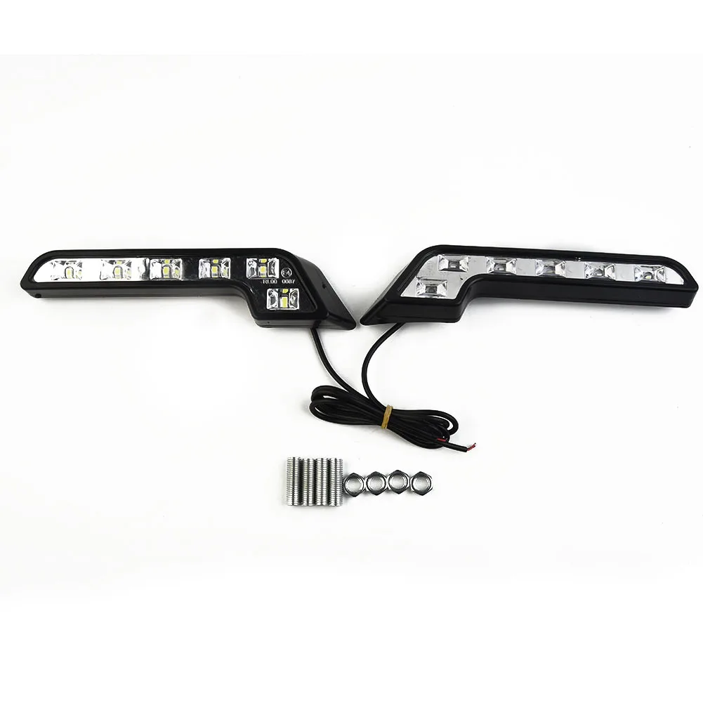 

Running Light Daytime Running Ligh Daytime Newest Super White 2pcs Exquisite Front Grille Hot Sale ABS Plastics