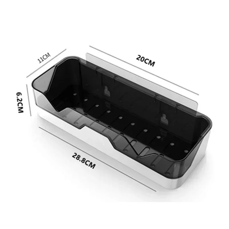 Полка для ванной комнаты органайзер стеллаж хранения душа черные угловые полки