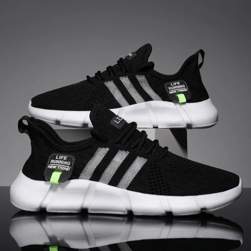 

Men Running Shoes Lace-Up Casual Shoes Man Sneakers Walking Shoes Breathable Light Sport Shoes Men Plus Size Zapatillas Hombre