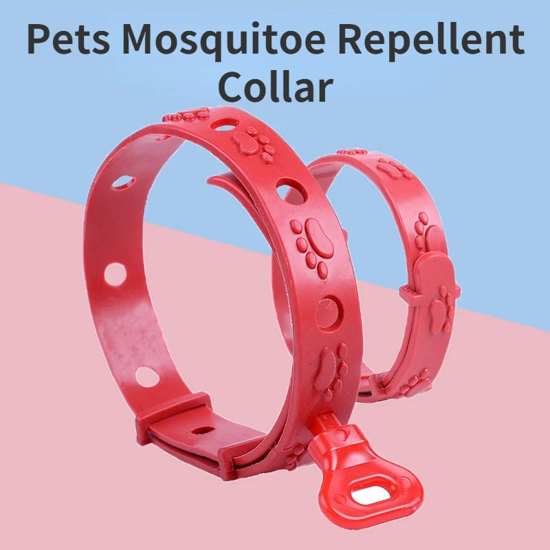 

Dogs Mosquitoe Repellent Collar Pet Antiparasitic Anti Flea Tick Collar For Small Large Dog Cat Leash Retractable Dog Accessorie