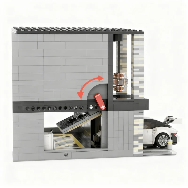 Фото 3001 шт. Модульные здания MOC, вилла Империя, модульная модель, строительные блоки, рождественский подарок, архитектурная игрушка, креативная идея для дня рождения №3
