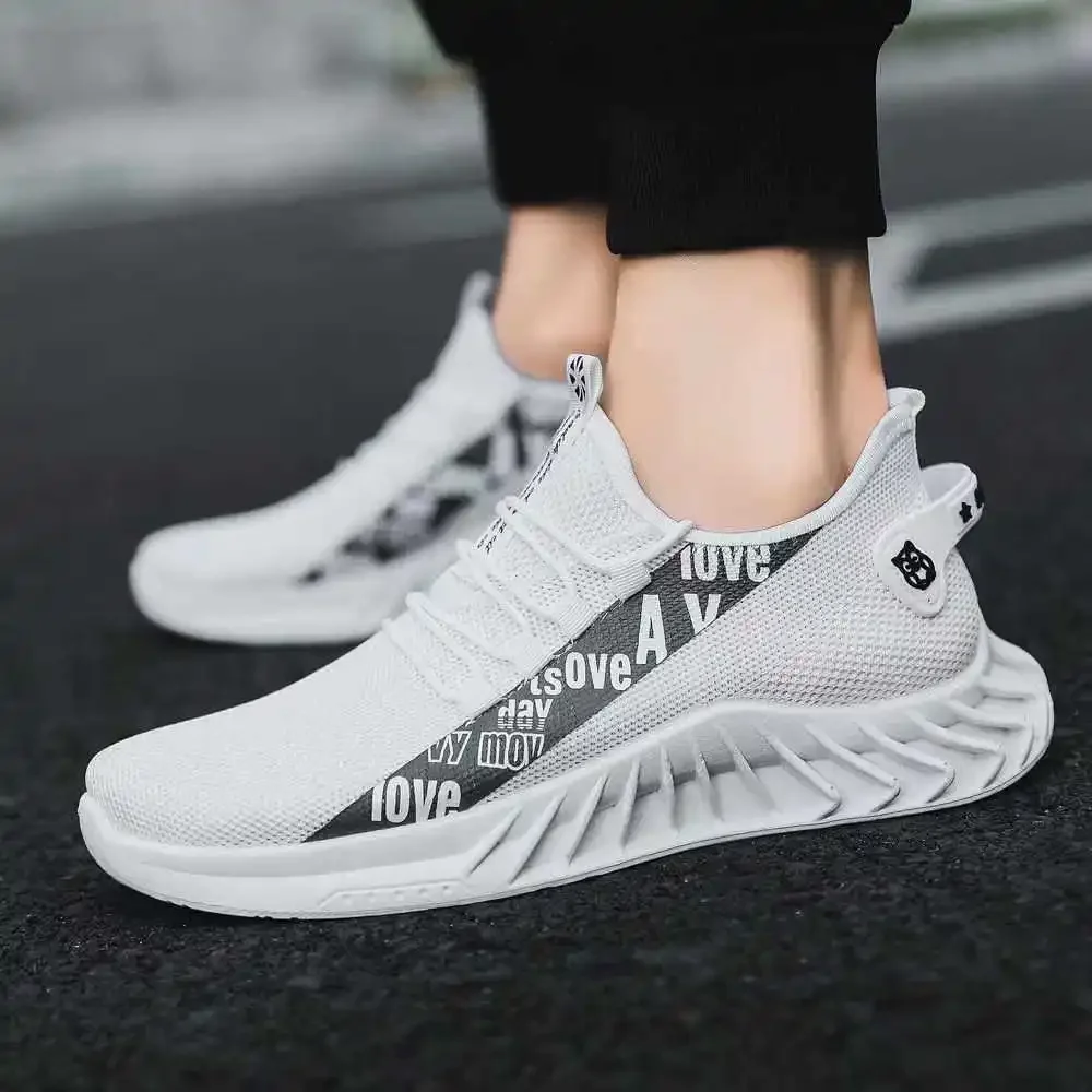 Knitted Number 40 Men's Green Basketball Shoes Running Unisex Sneakers Golf Tennis Sport Industrial Sewing Tenni Play
