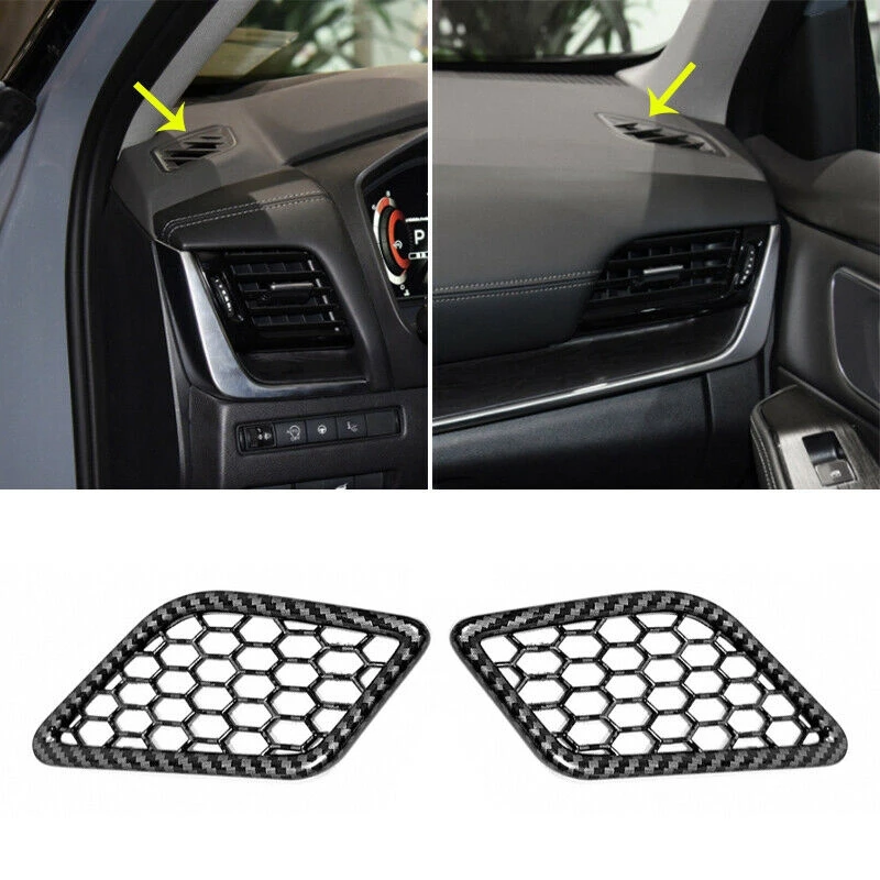 

Carbon Fiber Instrument L&R Air Outlet Vent Trim for Nissan Rogue 2021-2022