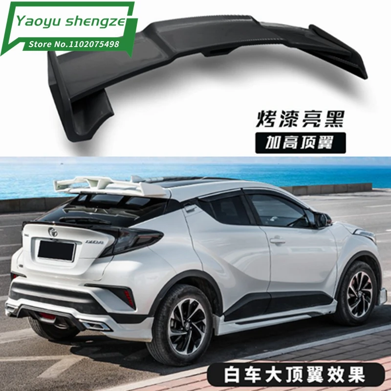 

Высококачественный задний спойлер для автомобильного стайлинга из АБС-пластика Неокрашенный, крыло багажника для Toyota C-HR 2016 2017 2018 2019