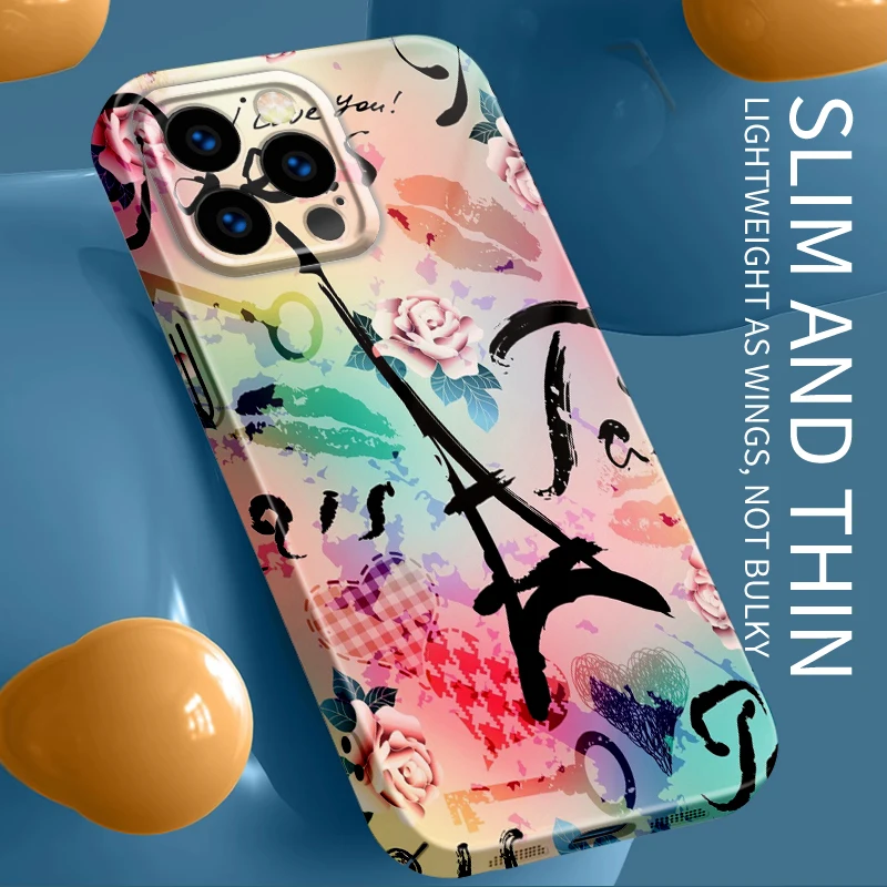 Милые Мультяшные чехлы для телефонов противоударный чехол iphone 15 14 13 12 11 XS x xr Pro Max