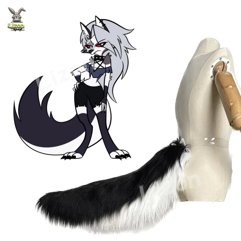 Большой пушистый хвост Loona Cosplay для косплея