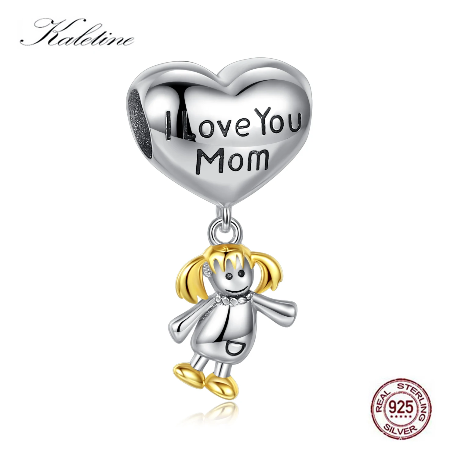Эмалированная подвеска с надписью I Love You Mom Я люблю тебя мать для изготовления
