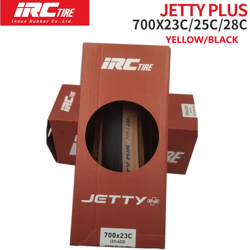 Japanese IRC Bicycle Tire Jetty plus Road Bike Outer Tire 700*23 25 28C Folding Yellow Edge Tire road bike tires Steel tire