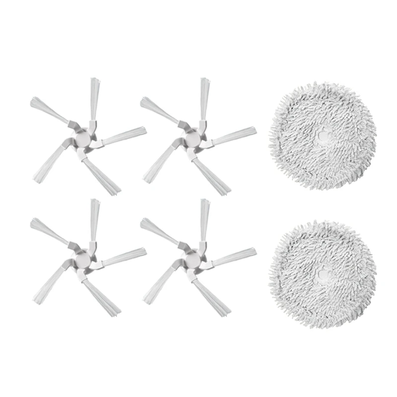 

6Pcs Replacement Spare Parts For Xiaomi Dreame W10 Vacuum Cleaner Washable Mop Cloth Side Brush Cleaning Accessories