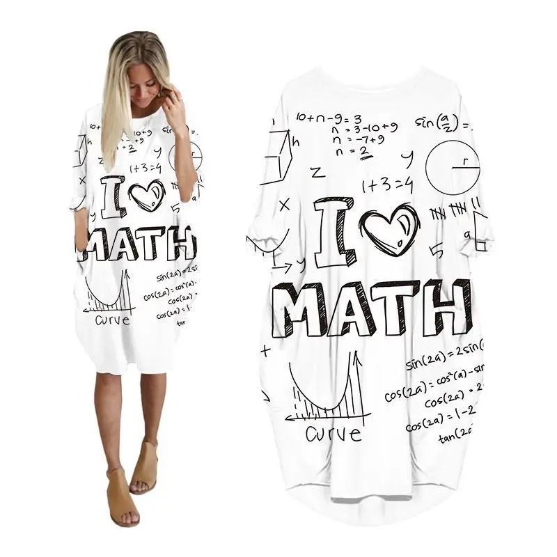 

Платье женское с длинным рукавом, модная повседневная Уличная одежда с буквенным принтом, Одежда большого размера