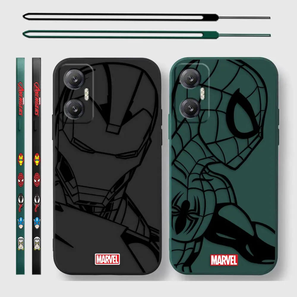 

Marvel Spider Man Iron Man Black Comics For Infinix Hot 20 12 12i 11 11s 10 10s 10t 9 Play Nfc Note 12 11 11s 10 8 8i Pro Case