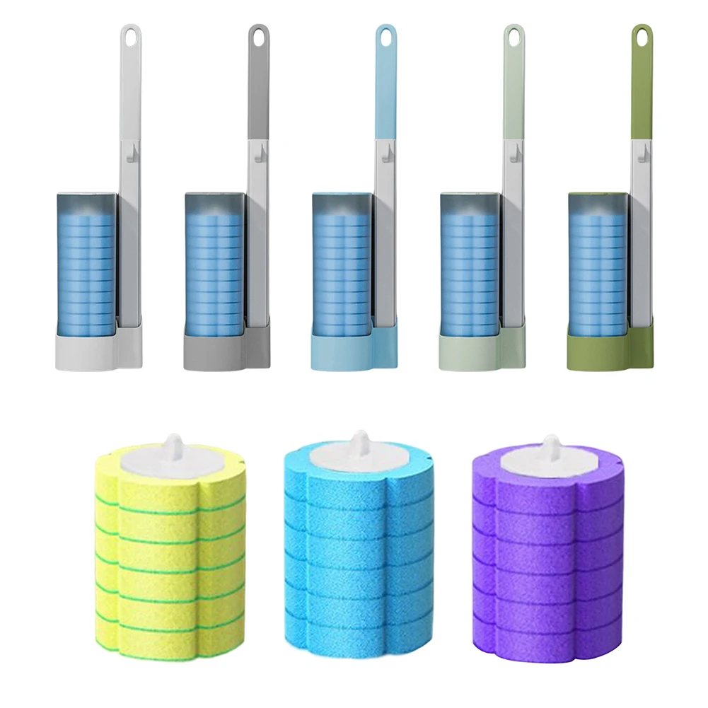 

Щетка для унитаза, одноразовая щетка для унитаза, Современная гигиеническая щетка для унитаза, аксессуары для ванной комнаты, инструмент дл...