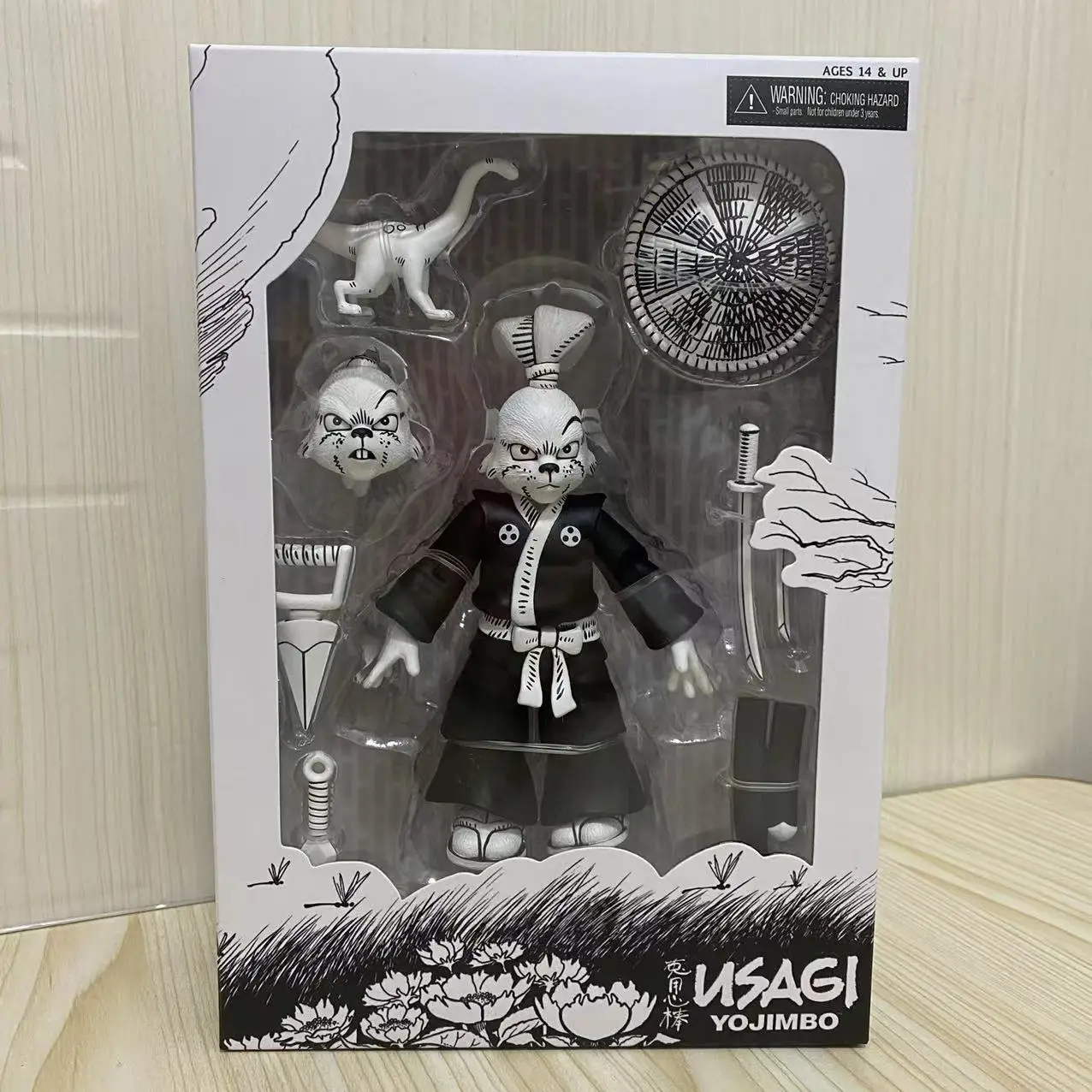 

Neca Action Figure Toy Teenage Mutant Ninja Turtle Miyamoto Usagi Usagi Yojimbo Figurine 7inch Movable Collection Model Toy Gift