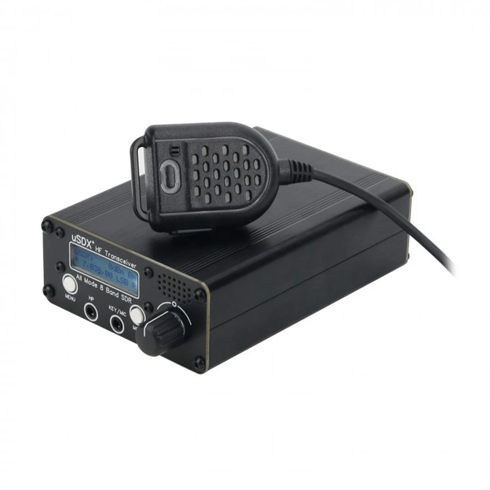 

Upgraded 3-5W USDX+ SDR All Mode 8 Band HF Radio QRP CW Transceiver 80M/60M/40M/30M/20M/17M/15M/10M, EU Plug NO Battery