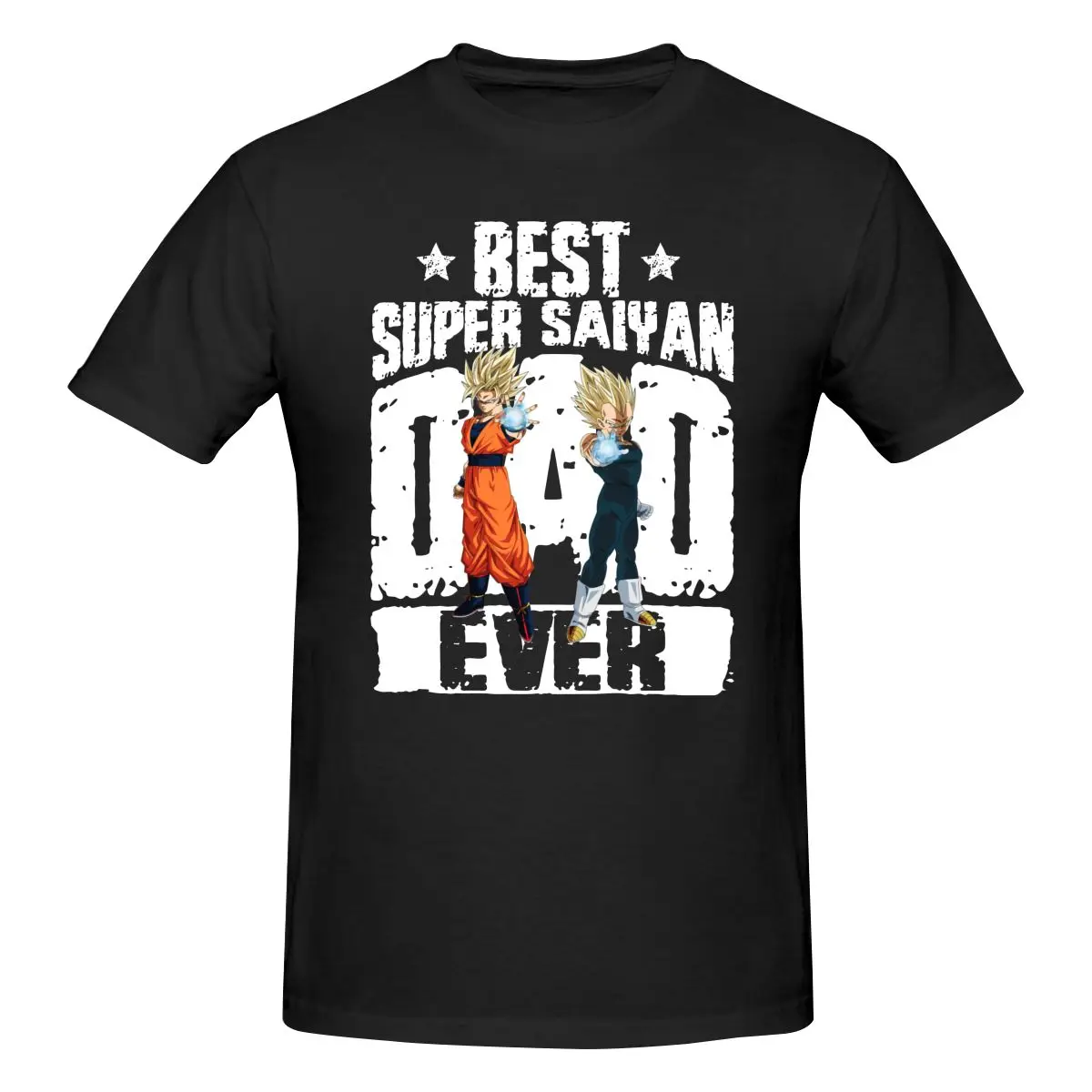 

Fashion Saiyan Dad DBZ Dragon Ball Z T-Shirts for Men Crewneck 100% Cotton T Shirt Bandai Short Sleeve Tees Printing Tops