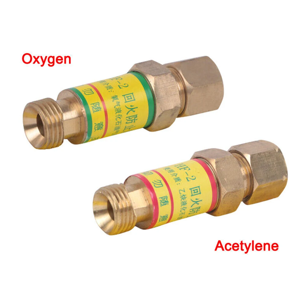 

Oxygen Acetylene Checks ValvesFlash Back Arrestor For Pressures Reducer Cutting Gas Welding Accessories