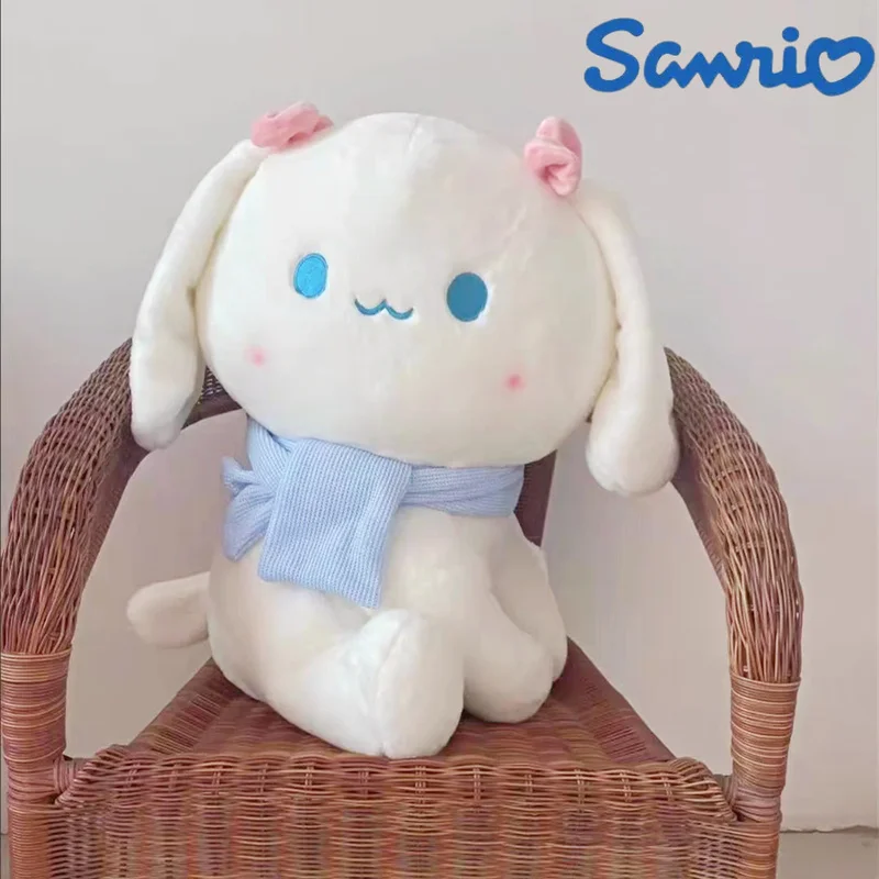 

25~45cm Kawaii Sanrio Cinnamoroll Plush Toys Sitting With A Crooked Neck Cute Soft Stuffed Dollstoys Room Decorate Gift For Girl