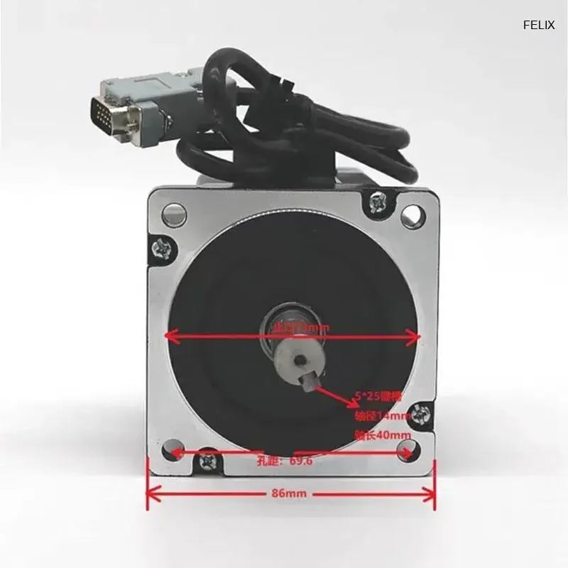 HBS860H Высокая точность серво-двигатель в комплекте с энкодеком шаговый двигатель