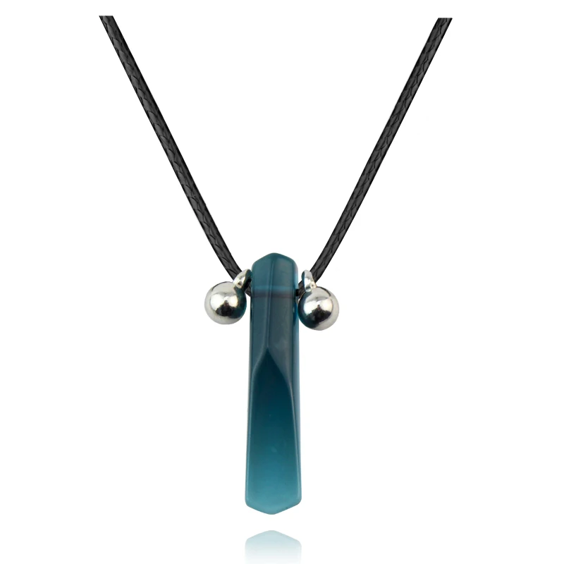 Ожерелье с подвеской удзумаки из натурального нефрита |