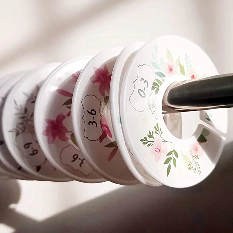 

6/8/12 PCS Baby Closet Dividers Plastic Wardrobe Round Baby Closet Dividers Closet Sizers Closet Dividers for Toddler Newborns