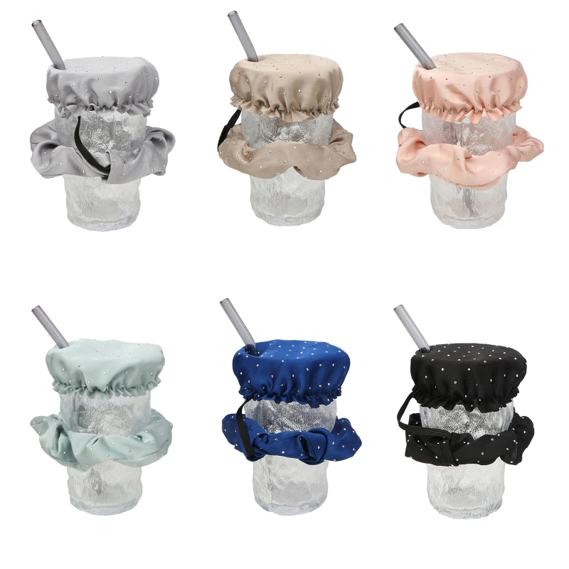 

New style Drink Spiking Prevention Scrunchie Reusable Drink Cover Scrunchie Fits All Cup