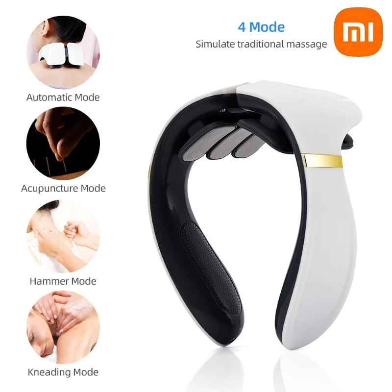 

XIAOMI 4 Modes Multifunctional Massager for Old Man Man Woman Pulse Shock Heat Therapy Cervical Spine Massagers Relax Body Tool