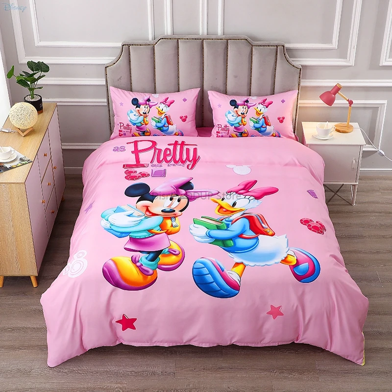 

Комплект постельного белья для мальчиков девочек, с изображением Минни Маус, белого цвета, Золушки, принцессы