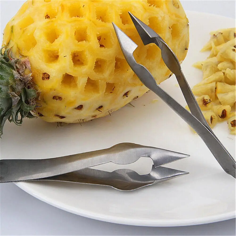 

Stainless Steel Pineapple Seed Removal Clip Pineapple Tool Kitchen Special Home Multifunctional Peeler Fruit De-eye Clip