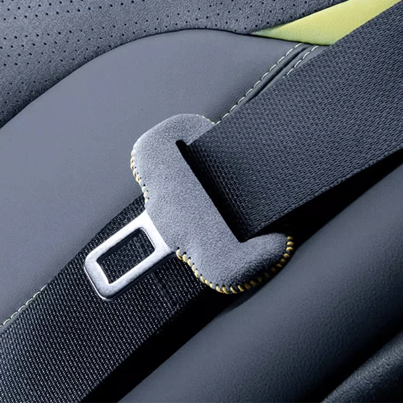 Для Chery iCAR 03 JAECOO J6 2024 замок для ремня безопасности защитный чехол из алькантары