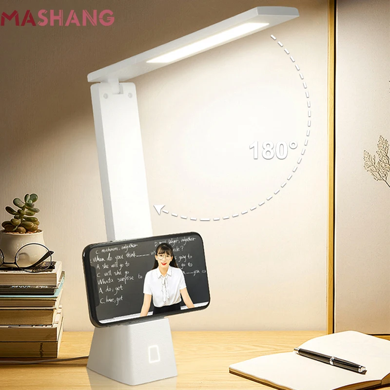 

Creative Portable Led Desk Lamp Warm White Dimmable Foldable Table Lamp Eyes Protection Study Lamps for Reading Office Bedroom