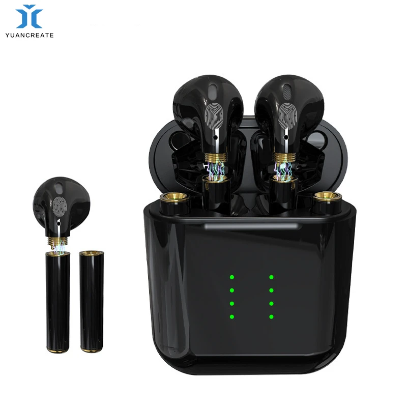 

YUANCREATE New High-tech Bluetooth Earphones Replaceable Battery Touch Wireless Headphones Sports Earbuds Gaming Without Lag
