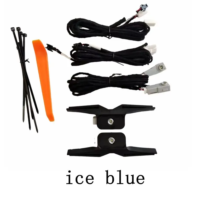 

4 шт. светодиодный светильник для ног, декоративный светильник, специальная атмосферная лампа, ледяной синий для Toyota camry xv80 2024 2025 9th