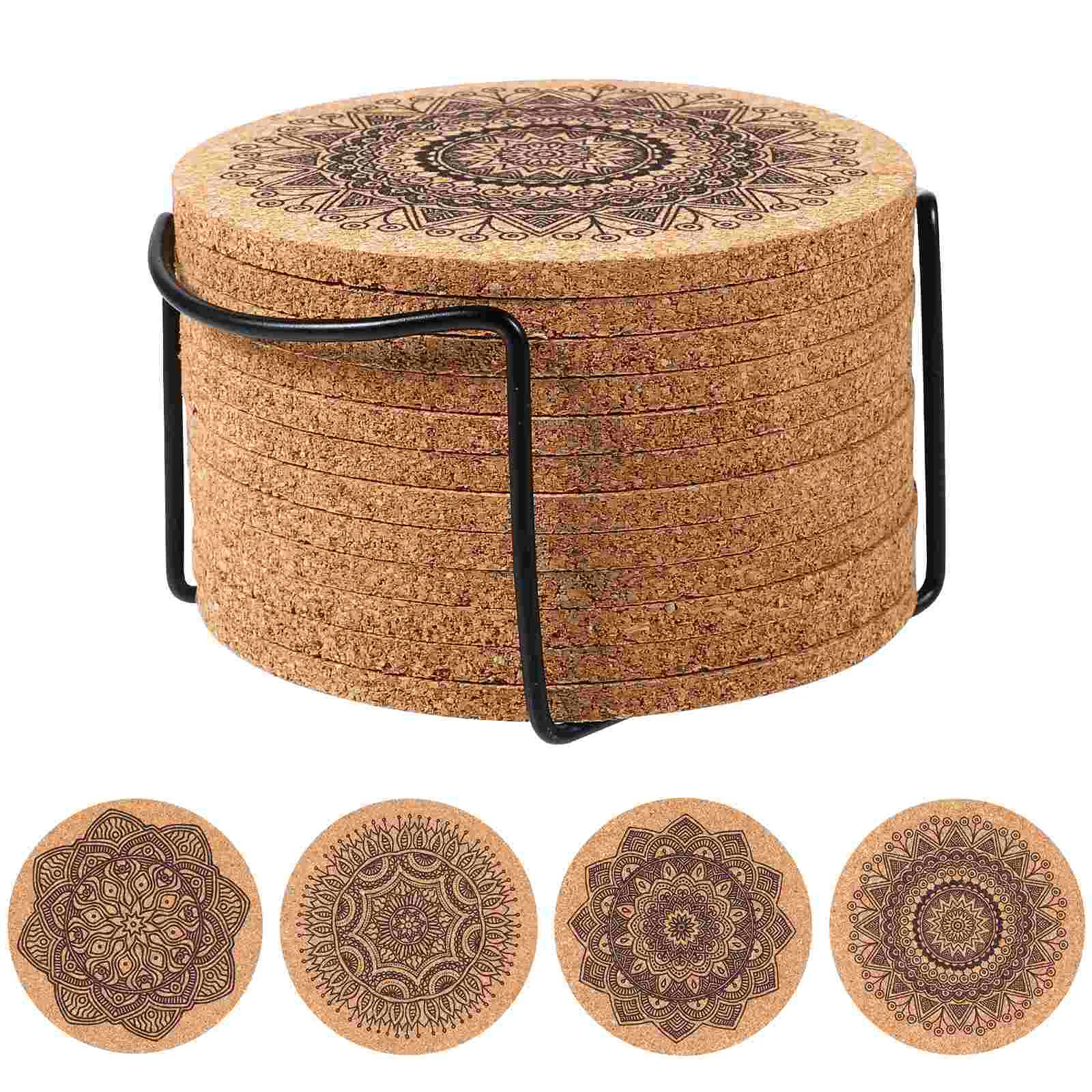 

Cork Coasters Drink Mats Dining Table Set Coasters Cork Base Cork Placemats Wood Coasters Outdoor Coaster Cup Holder Set