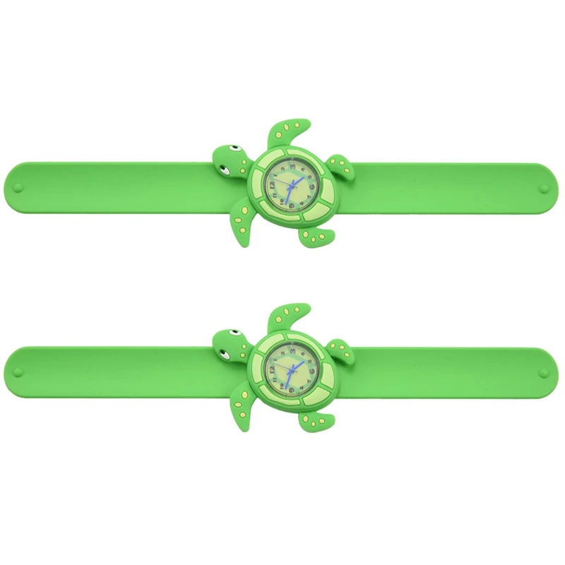 

2X Children's Watches Cartoon Kids Wrist Baby Watch Clock Quartz Watches For Gifts Relogio Montre Turtle